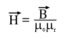 Formel: magnetische Erregung H